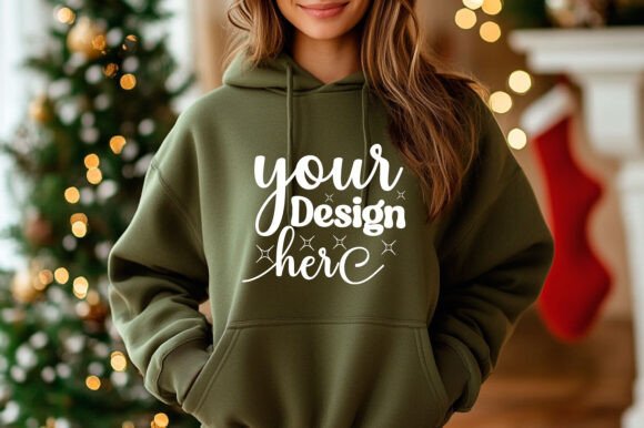 Christmas 18000 Women Hoodie Mockup 50: Graphics & Product Mockups