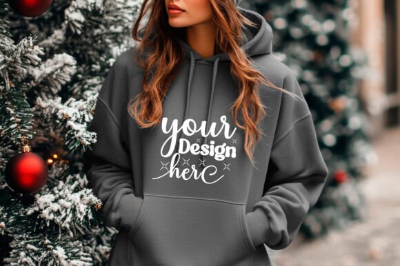 Christmas Girl Hoodie Mockup 23: Graphics & Product Mockups