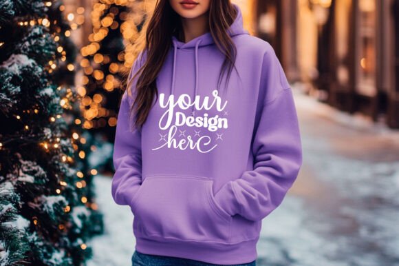 Christmas Girl Hoodie Mockup 60: Graphics & Product Mockups