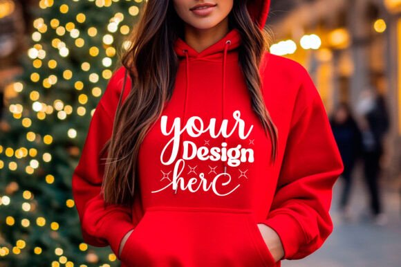 Christmas Girl Hoodie Mockup 67: Graphics & Product Mockups
