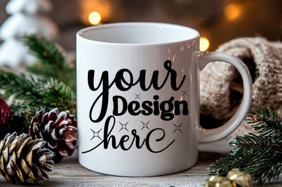 Christmas Mug Mockup 31: Essential Graphics for Product Mockups