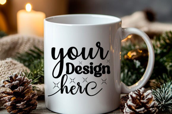 Christmas Mug Mockup 37: Essential Graphics for Product Mockups
