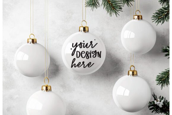 Christmas Ornaments Mockup 82: Graphics & Product Mockups