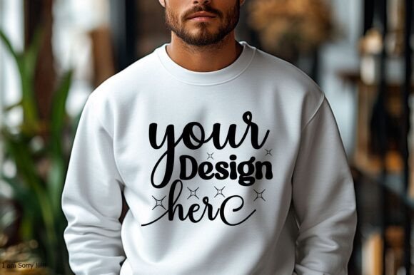 Gildan 18000 Christmas Men Mockup 139: Premium Graphics