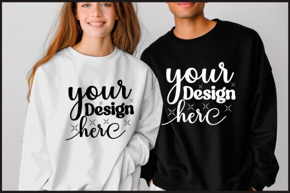 Gildan 18000 Couple Mockup 18: Premium Graphics & Product Mockups