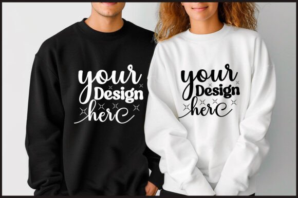 Gildan 18000 Couple Mockup 23: Premium Graphics & Product Mockups