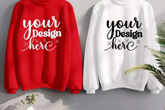Gildan 18000 Couple Mockup 77: Graphics & Product Mockups