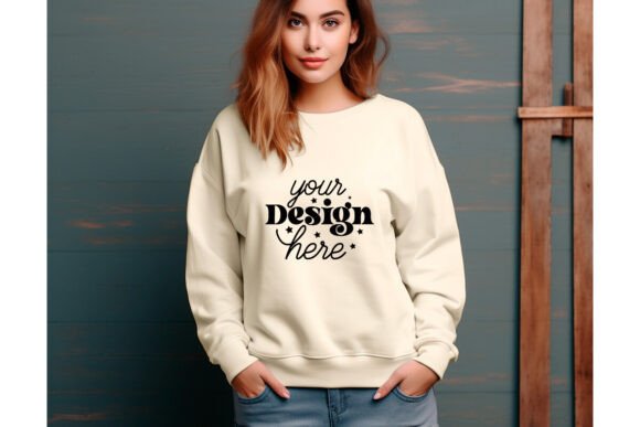 Gildan 18000 Women Mockup 59: Graphics & Product Mockups
