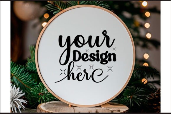 Round Christmas Ornament Mockup 55: Graphics & Product Mockups