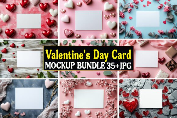 Valentine's Card Mockup: Graphics & Product Mockups