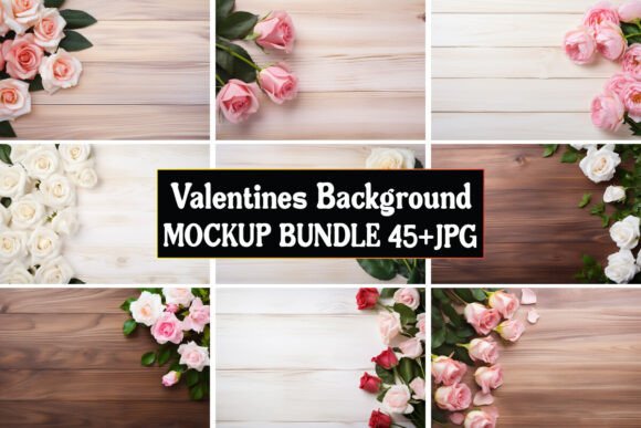 Valentines Mockup Bundle: Graphics for Product Mockups
